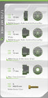 Louise ST-UPHILL 1/10 Soft MFT Tires & Wheels LT3313SX (2 τεμ.) με Removable Hex System