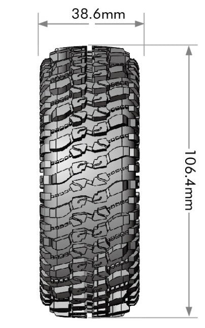 Louise Tire & Wheel CR-CHAMP 1.9 Black Chrome (2)