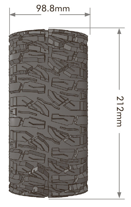 Louise RC X-MALLET MFT Tires for ARRMA Kraton 8S (2pcs) All-Terrain