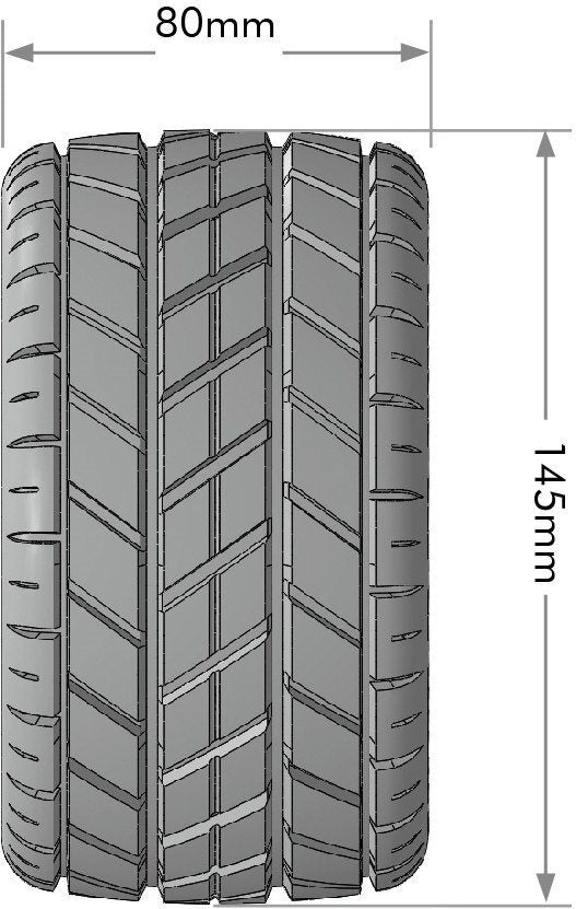 Louise RC MT-Rocket Speed 1/8 Monster Truck Tires LT3353SB – Belted Ελαστικά 17mm Hex Pack 2