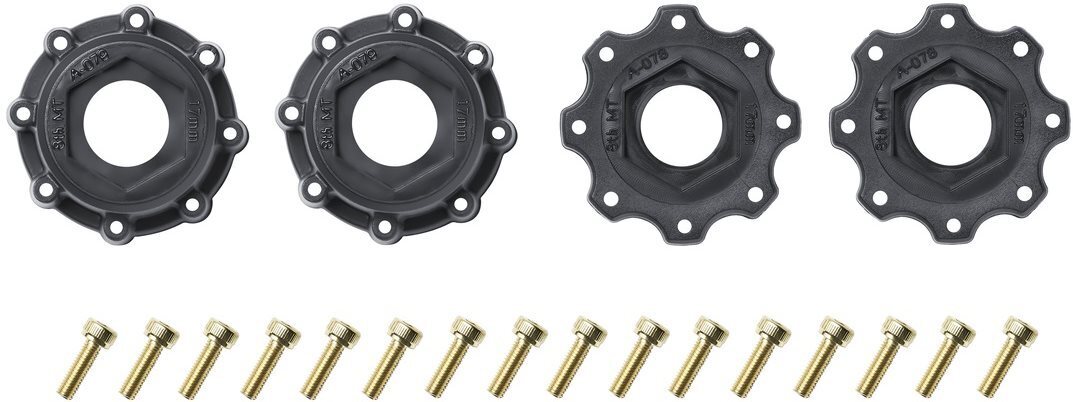 Louise RC Mt-Mallet Speed 1/8 Monster Truck Tires, 0" & 1/2" Offset, 17mm Removable - LT3355SB ( Pack of 2 )