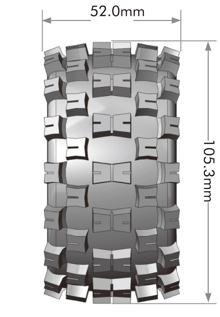 Louise RC ST-MCROSS Soft Tires Mini Maxx / Mini XRT (2pcs) 12mm Hex – LT3390SM