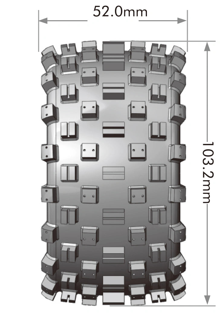 Louise RC ST-ROCK Soft Tires Mini Maxx / Mini XRT (2pcs) 12mm Hex – LT3391SM