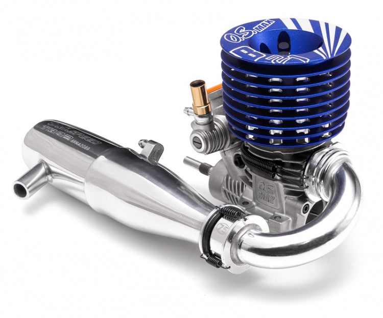 O.S. Engine MAX-B21 3.5cc Κινητήρας 1/8 Buggy Combo με Εξάτμιση