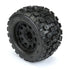 Pro-Line Badlands MX38 3.8" Pre-Mounted MT Tires Raid Black Wheels (2pcs) 17mm