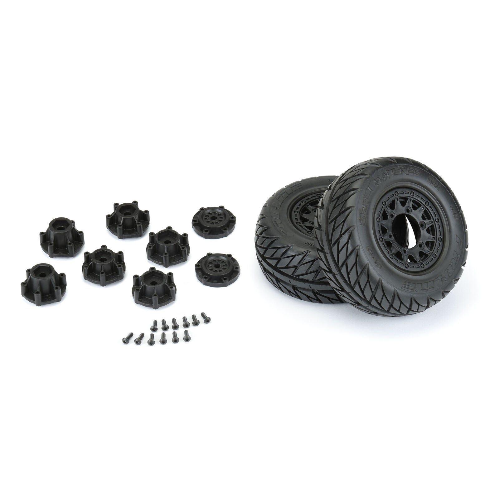 Pro-Line Street Fighter SC Tires Mounted on Raid Wheels 2.2"/3.0" για Slash & Senton (2τμχ)