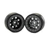 1/10 Denali Front/Rear 1.9" 12mm Rock Crawler Wheels (2) Black/Black