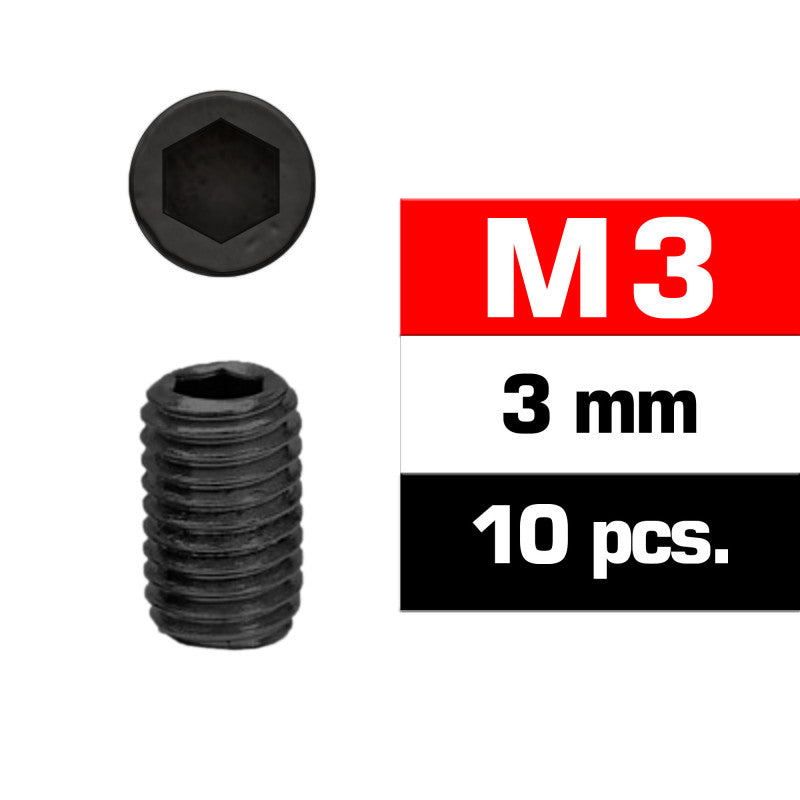 M3X3MM SET SCREWS (10 PCS)