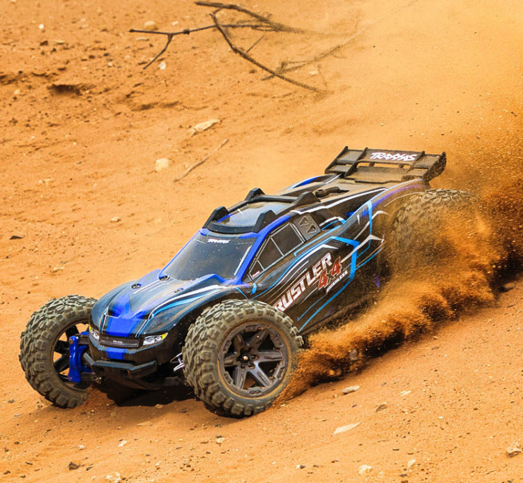 Traxxas Rustler 4X4 BL-2s Brushless 1/10 Stadium Truck Blue 🎁 ΔΩΡΟ Traxxas Μπαταρία & Φορτιστής**