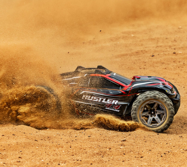 Traxxas Rustler 4X4 BL-2S RTR 1/10 TQ Red με Μπαταρία & Φορτιστή Δώρο | Racerc