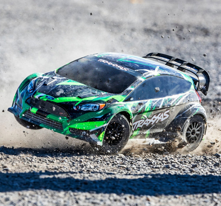 Traxxas Ford Fiesta Rally 1/10 VXL 4WD RTR TQ Green