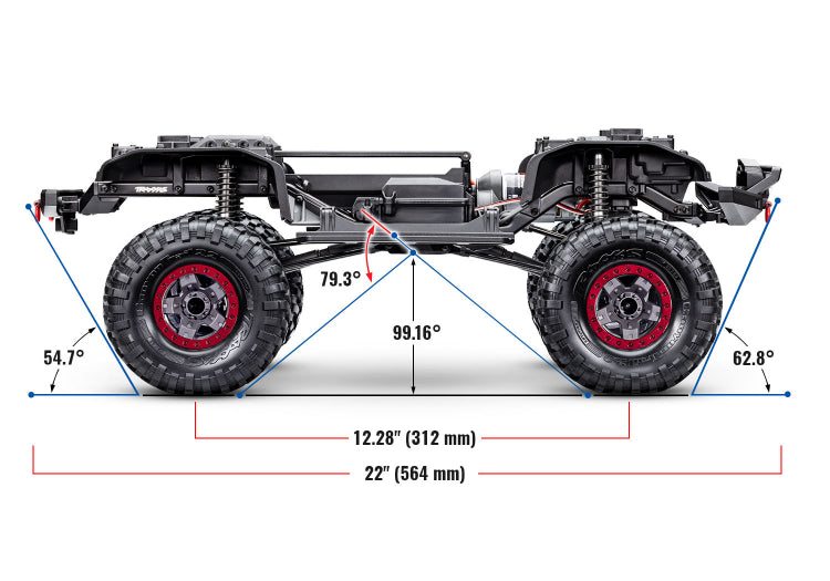 Traxxas TRX-4 Sport Scale Crawler High Trail Truck 1/10 RTR Red