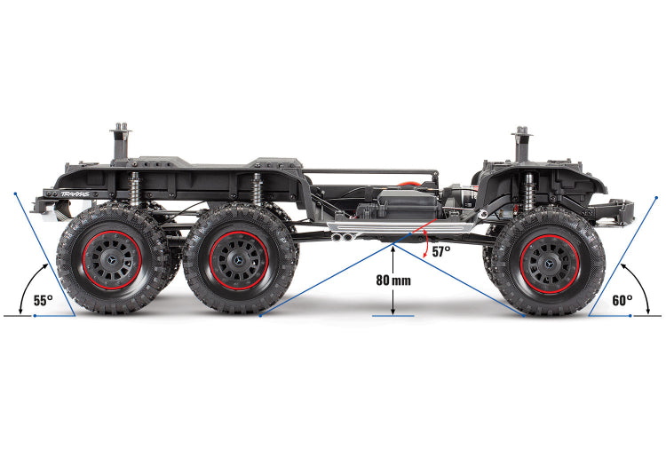 Traxxas TRX-6 Mercedes-Benz G63 AMG 6X6 TQi 2.4G RTR White