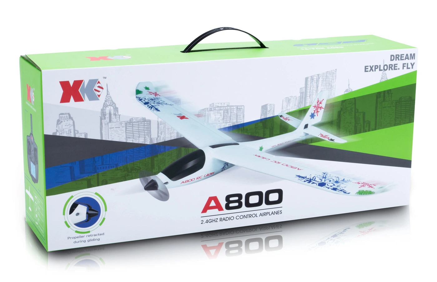 WL A800 Glider 780mm RTF RC Ανεμόπτερο με 3D/6G Σταθεροποίηση