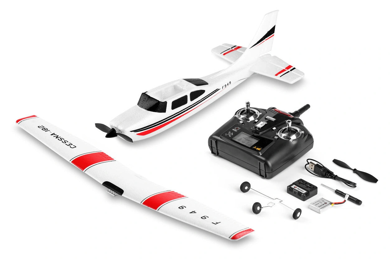 WL F949S Cessna 182 500mm RTF RC Αεροπλάνο με Gyro