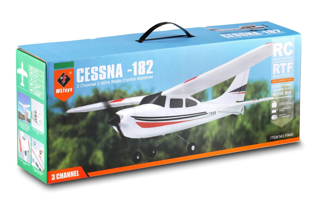 WL F949S Cessna 182 500mm RTF RC Αεροπλάνο με Gyro