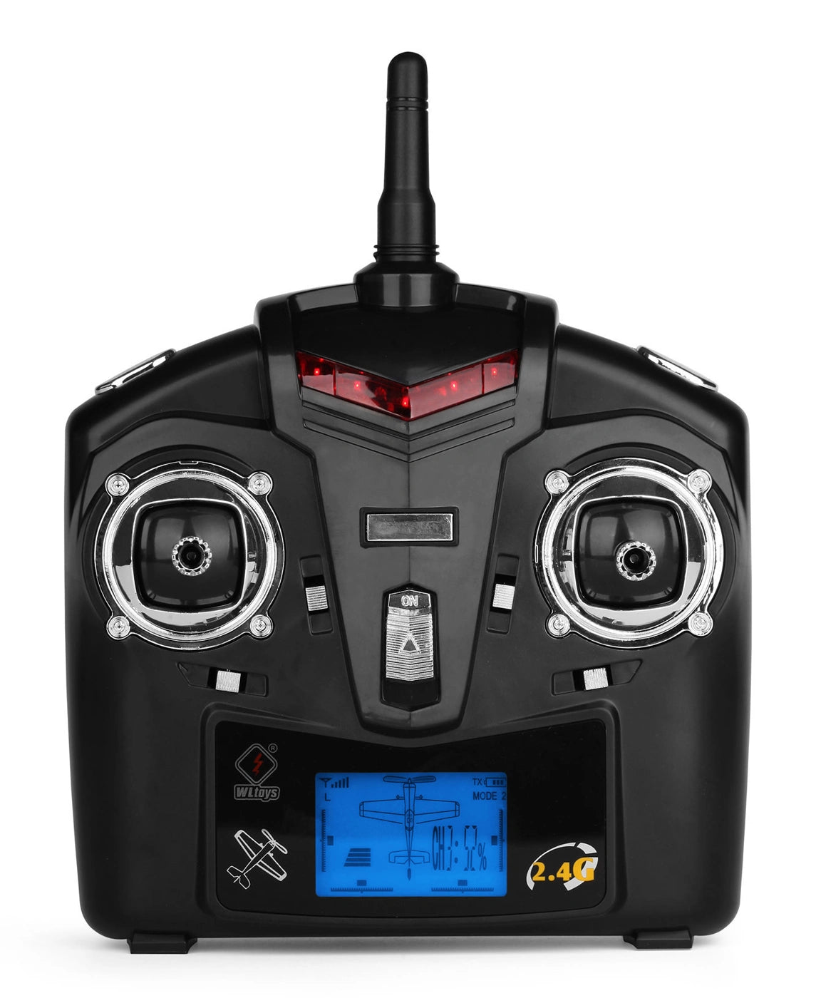 WL F959S Sky-King 750mm RTF Ανεμόπτερο RC Κόκκινο με 6-Axis Gyro