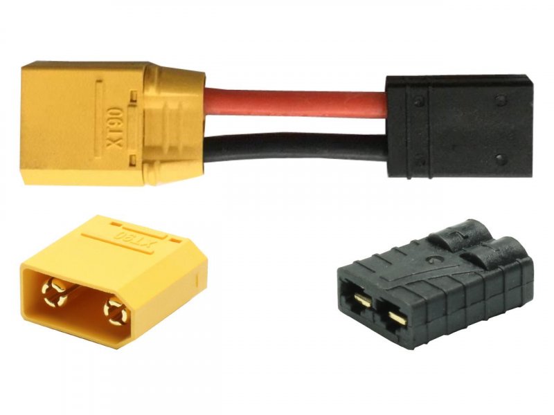 ProtonRC TRX Female to XT90 Male 12AWG 5cm – Καλώδιο Αντάπτορας RC