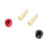 ProtonRC LOWPRO Heatsink Bullet Plug Grips (4mm-5mm Bullets) (Black / Red)