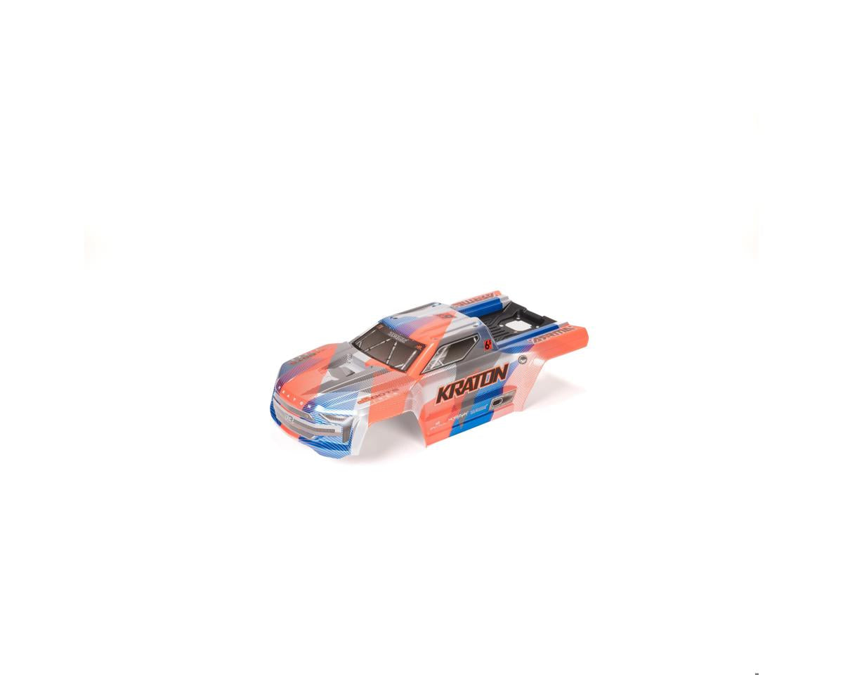 Arrma KRATON 6S BLX V6 Βαμμένο Αμάξωμα Μπλε/Πορτοκαλί 1/8
