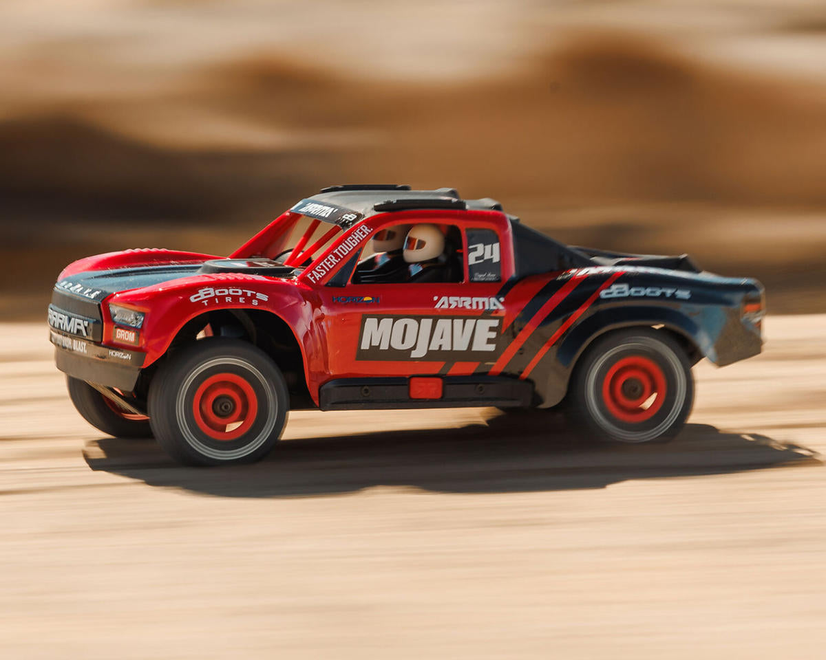 Arrma Mojave Grom MEGA 1/16 4WD Brushed Desert Truck RTR Κόκκινο/Μαύρο με Μπαταρία & Φορτιστή