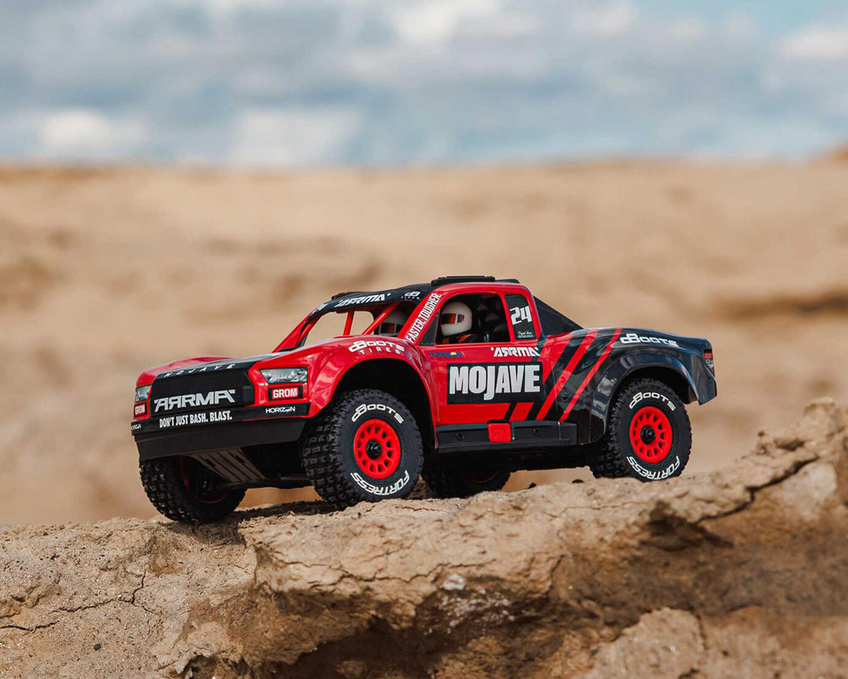 Arrma Mojave Grom MEGA 1/16 4WD Brushed Desert Truck RTR Κόκκινο/Μαύρο με Μπαταρία & Φορτιστή