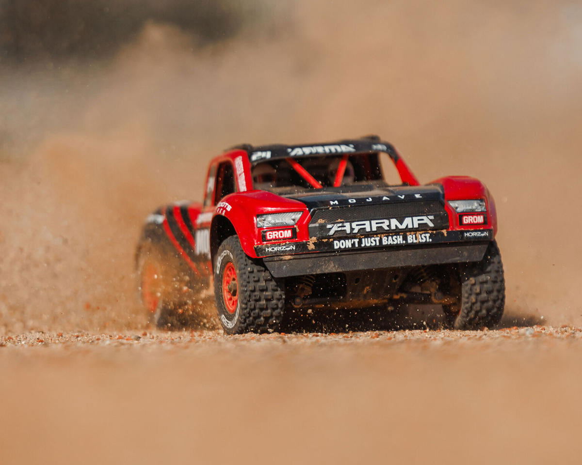 Arrma Mojave Grom MEGA 1/16 4WD Brushed Desert Truck RTR Κόκκινο/Μαύρο με Μπαταρία & Φορτιστή