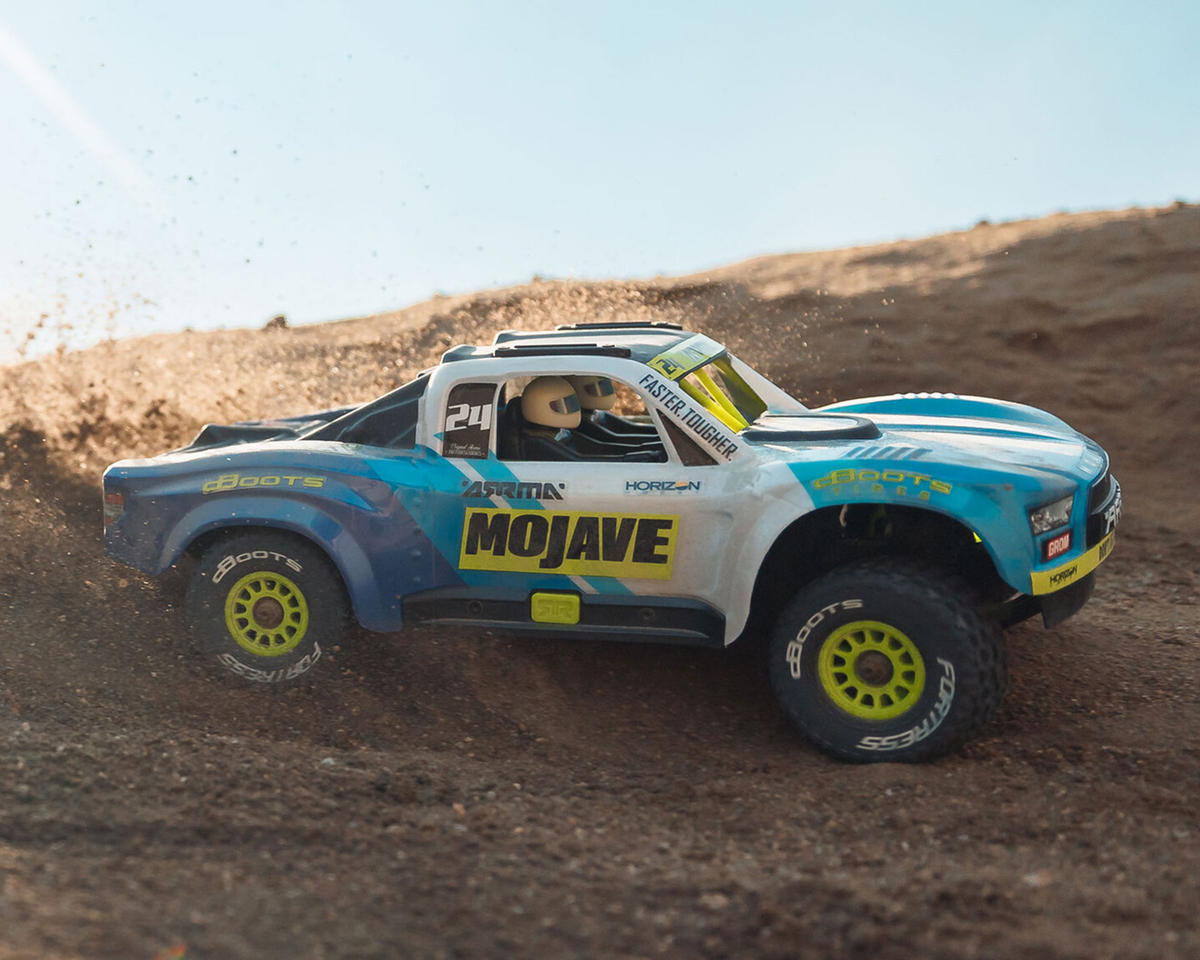 Arrma Mojave Grom MEGA 1/18 4WD Brushed Desert Truck RTR Μπλε/Λευκό με Μπαταρία & Φορτιστή