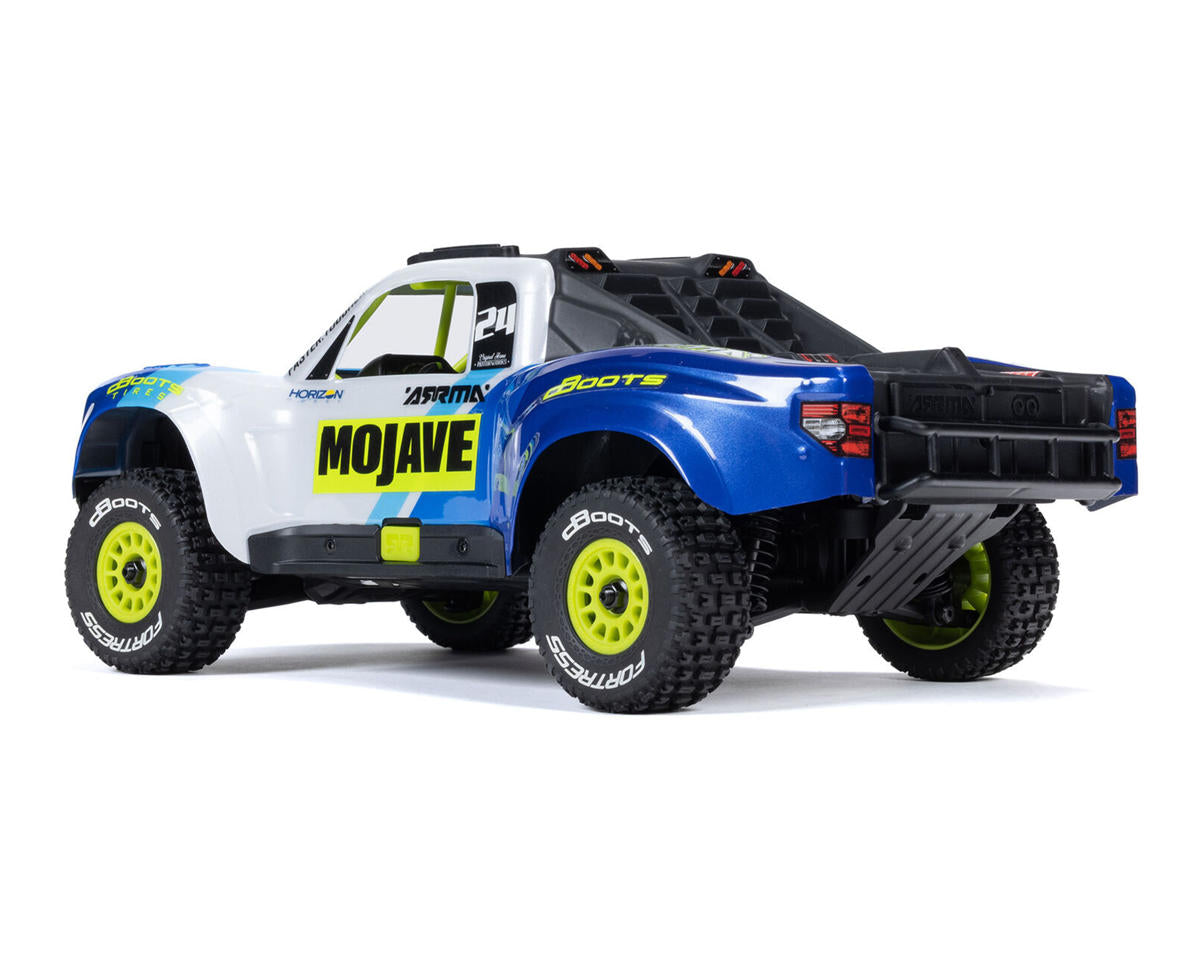 Arrma Mojave Grom MEGA 1/18 4WD Brushed Desert Truck RTR Μπλε/Λευκό με Μπαταρία & Φορτιστή