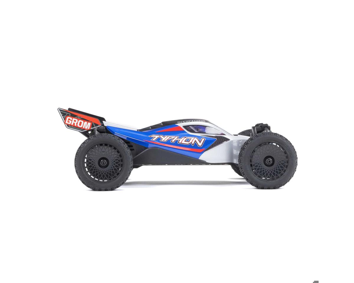 Arrma Typhon Grom MEGA 4WD 1/18 Brushed RTR Buggy Μπλε/Ασημί
