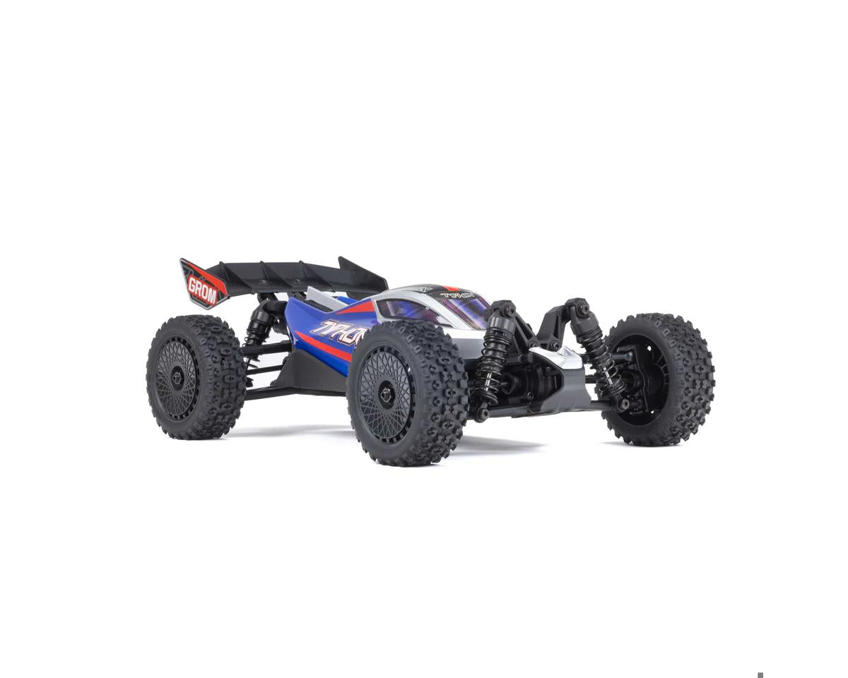 Arrma Typhon Grom MEGA 4WD 1/18 Brushed RTR Buggy Μπλε/Ασημί
