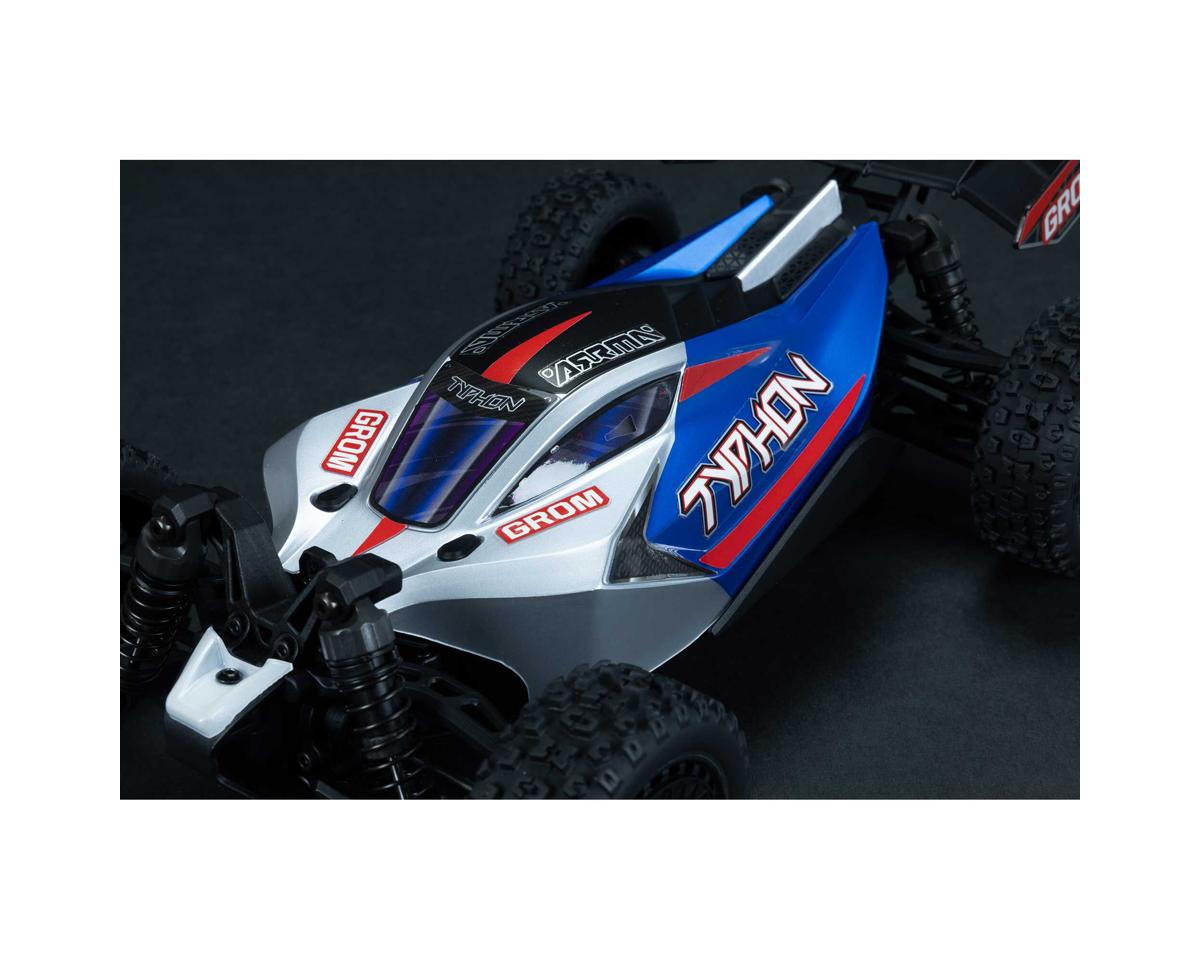 Arrma Typhon Grom MEGA 4WD 1/18 Brushed RTR Buggy Μπλε/Ασημί
