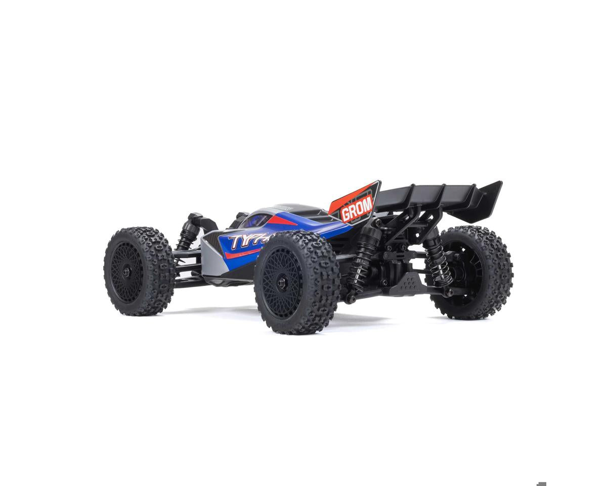 Arrma Typhon Grom MEGA 4WD 1/18 Brushed RTR Buggy Μπλε/Ασημί