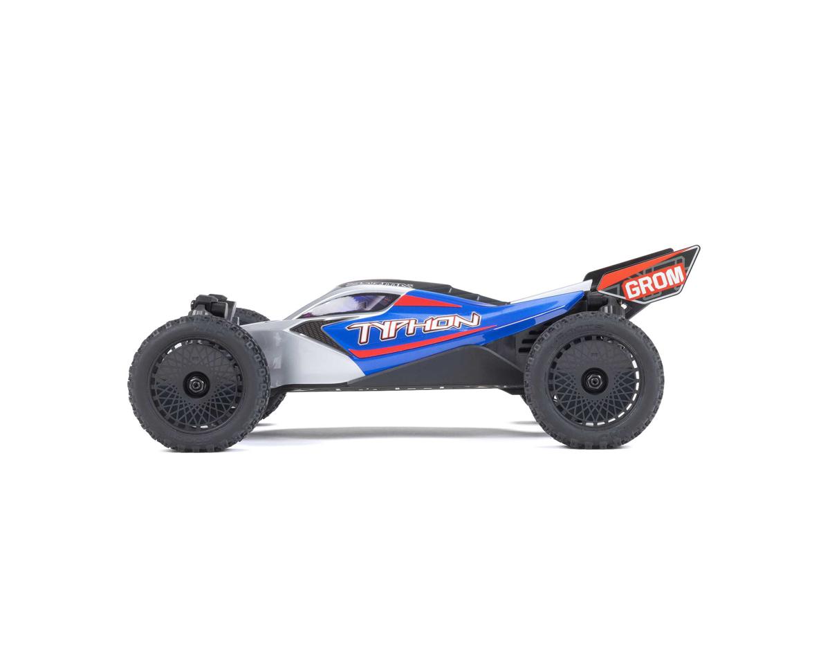 Arrma Typhon Grom MEGA 4WD 1/18 Brushed RTR Buggy Μπλε/Ασημί