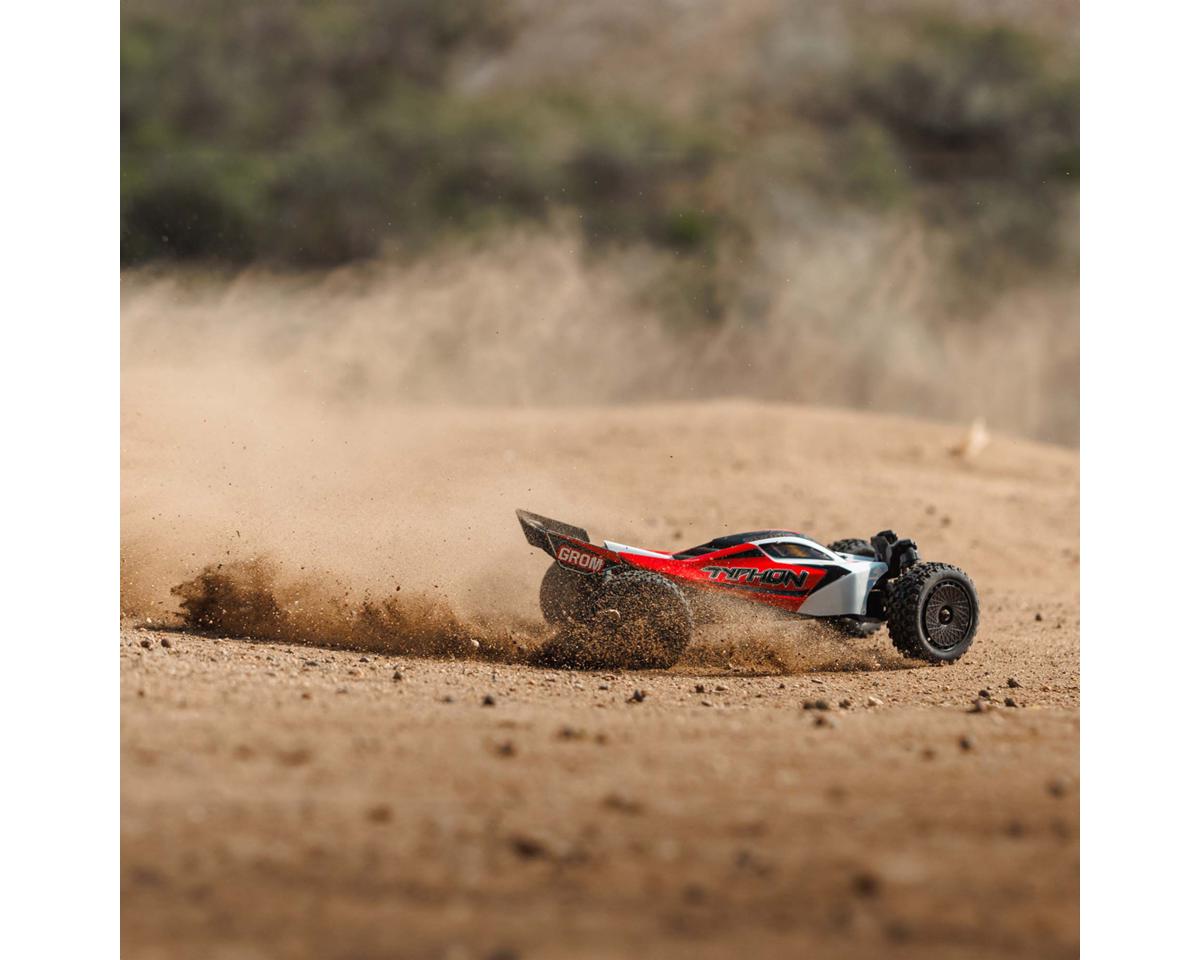 Arrma Typhon Grom MEGA 4WD 380 Brushed 1/18 Buggy RTR (Red/White)