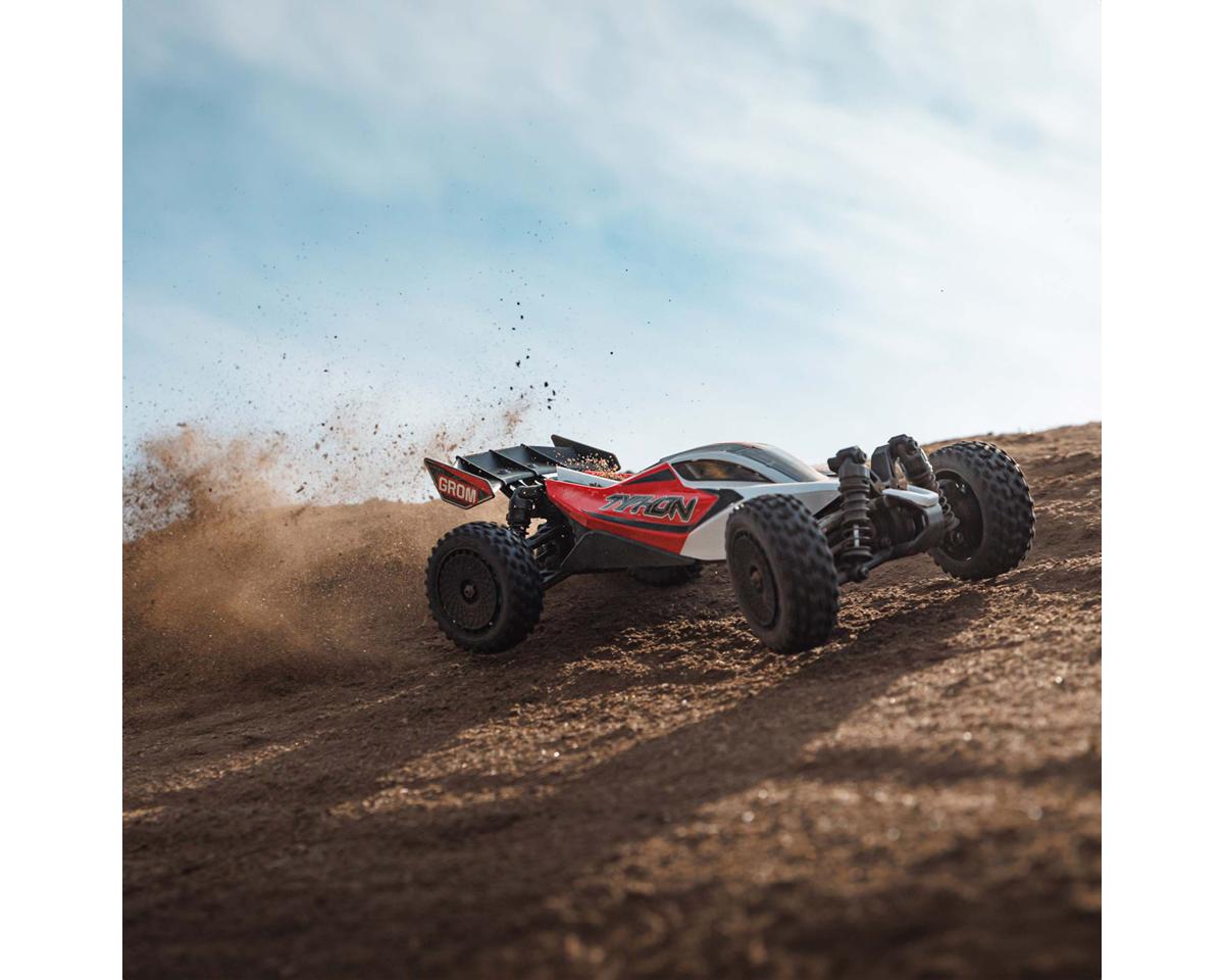 Arrma Typhon Grom MEGA 4WD 380 Brushed 1/18 Buggy RTR (Red/White)