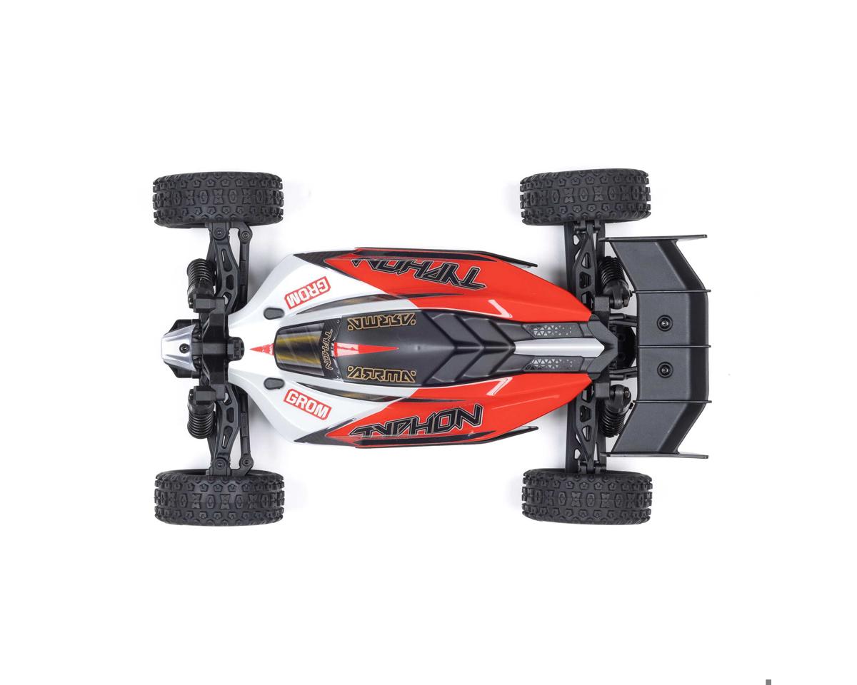 Arrma Typhon Grom MEGA 4WD 380 Brushed 1/18 Buggy RTR (Red/White)