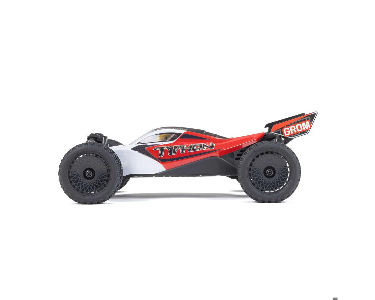 Arrma Typhon Grom MEGA 4WD 380 Brushed 1/18 Buggy RTR (Red/White)
