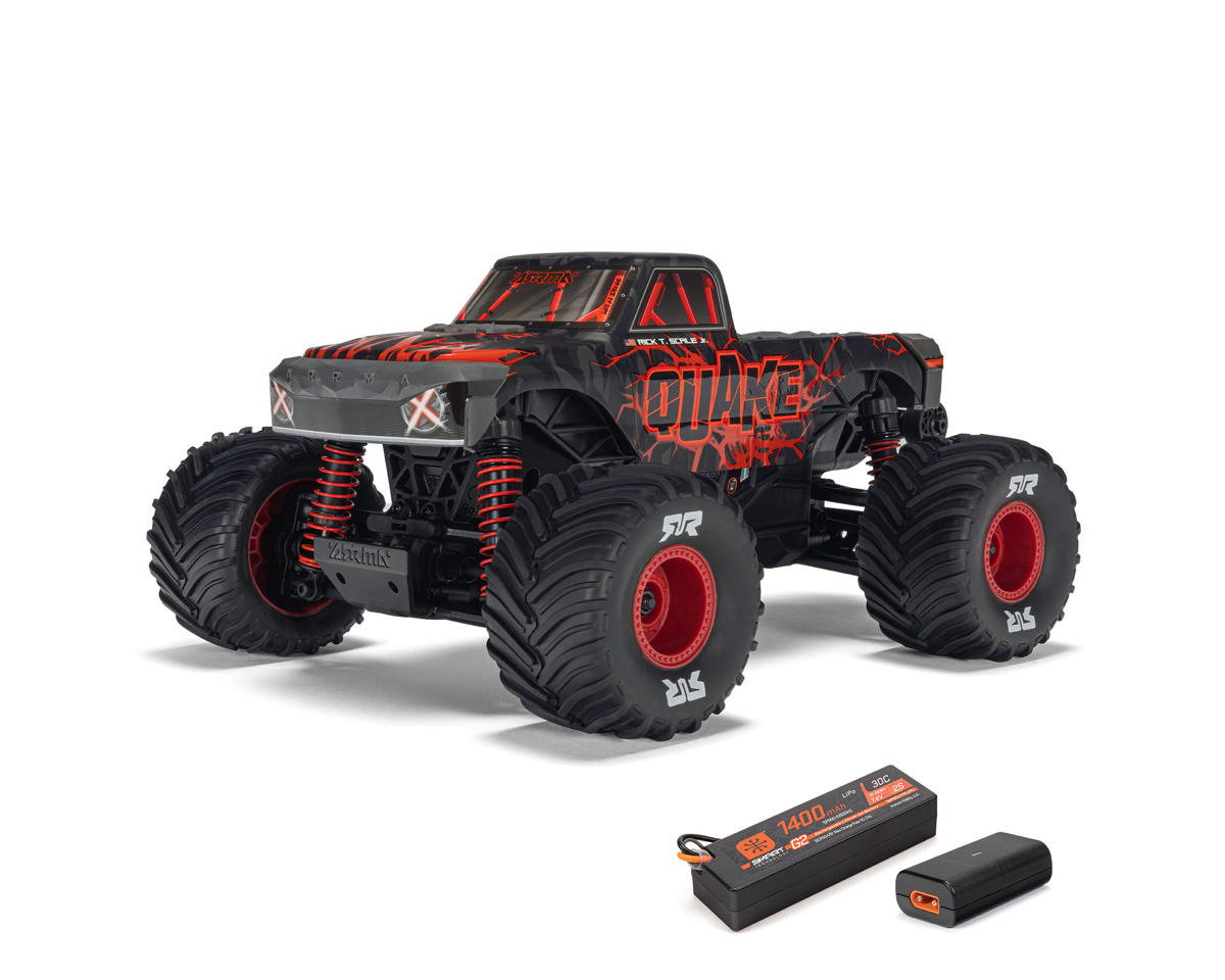 Arrma Quake Grom 4x4 1/16 RTR Brushed Monster Truck Κόκκινο