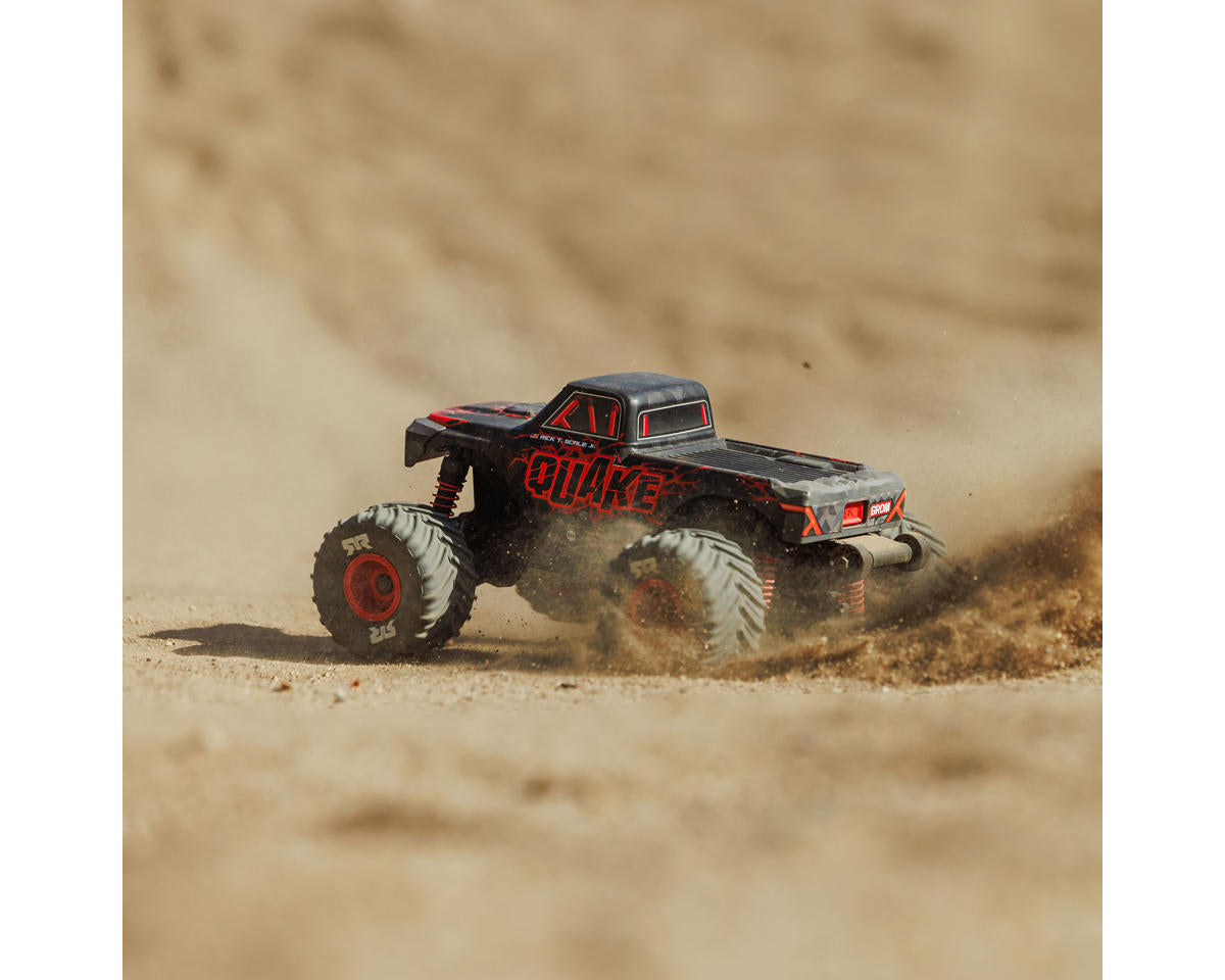 Arrma Quake Grom 4x4 1/16 RTR Brushed Monster Truck Κόκκινο