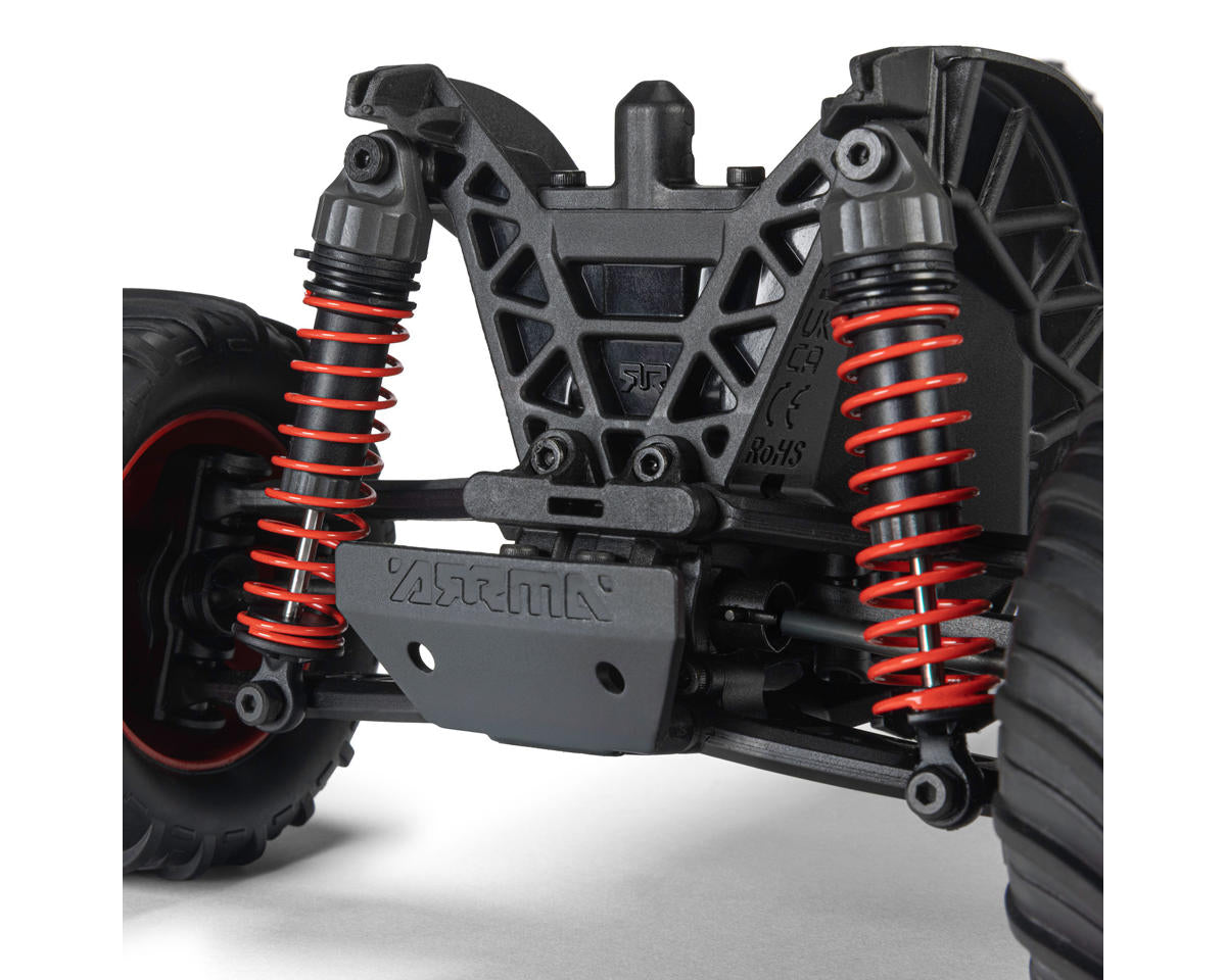 Arrma Quake Grom 4x4 1/16 RTR Brushed Monster Truck Κόκκινο