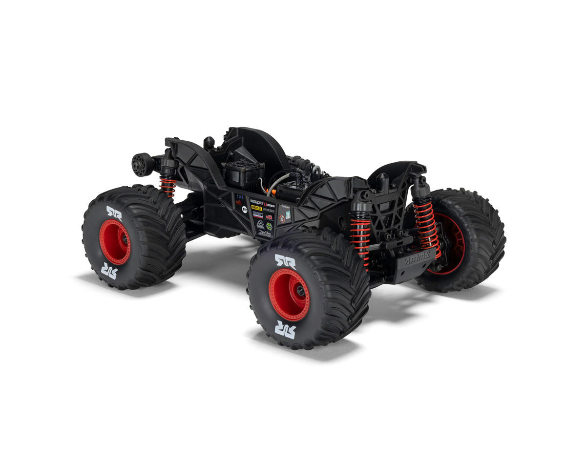 Arrma Quake Grom 4x4 1/16 RTR Brushed Monster Truck Κόκκινο