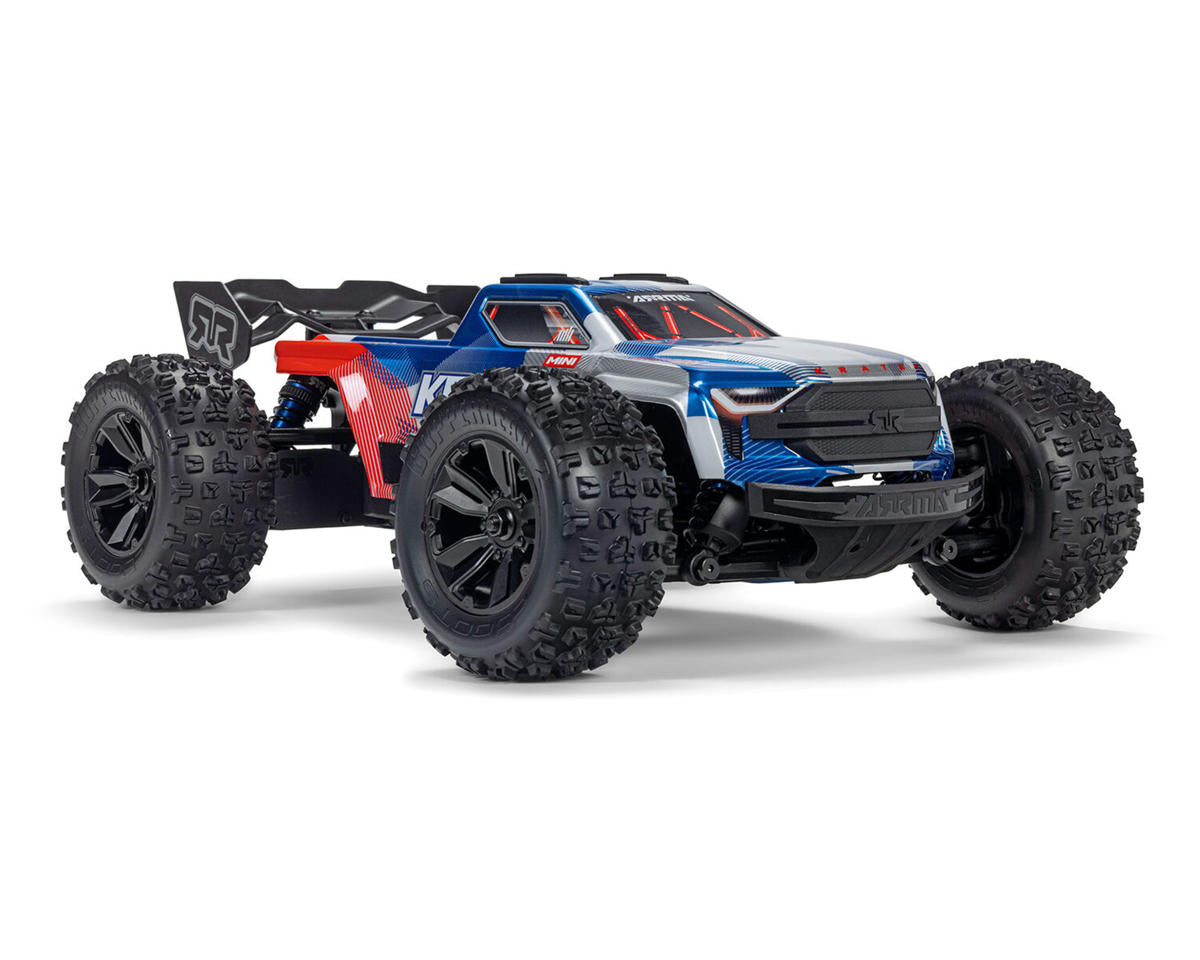 ARRMA Mini Kraton 3S BLX 4X4 1/16 RTR Brushless Monster Truck (Red/Blue) με 3S LiPo & Charger
