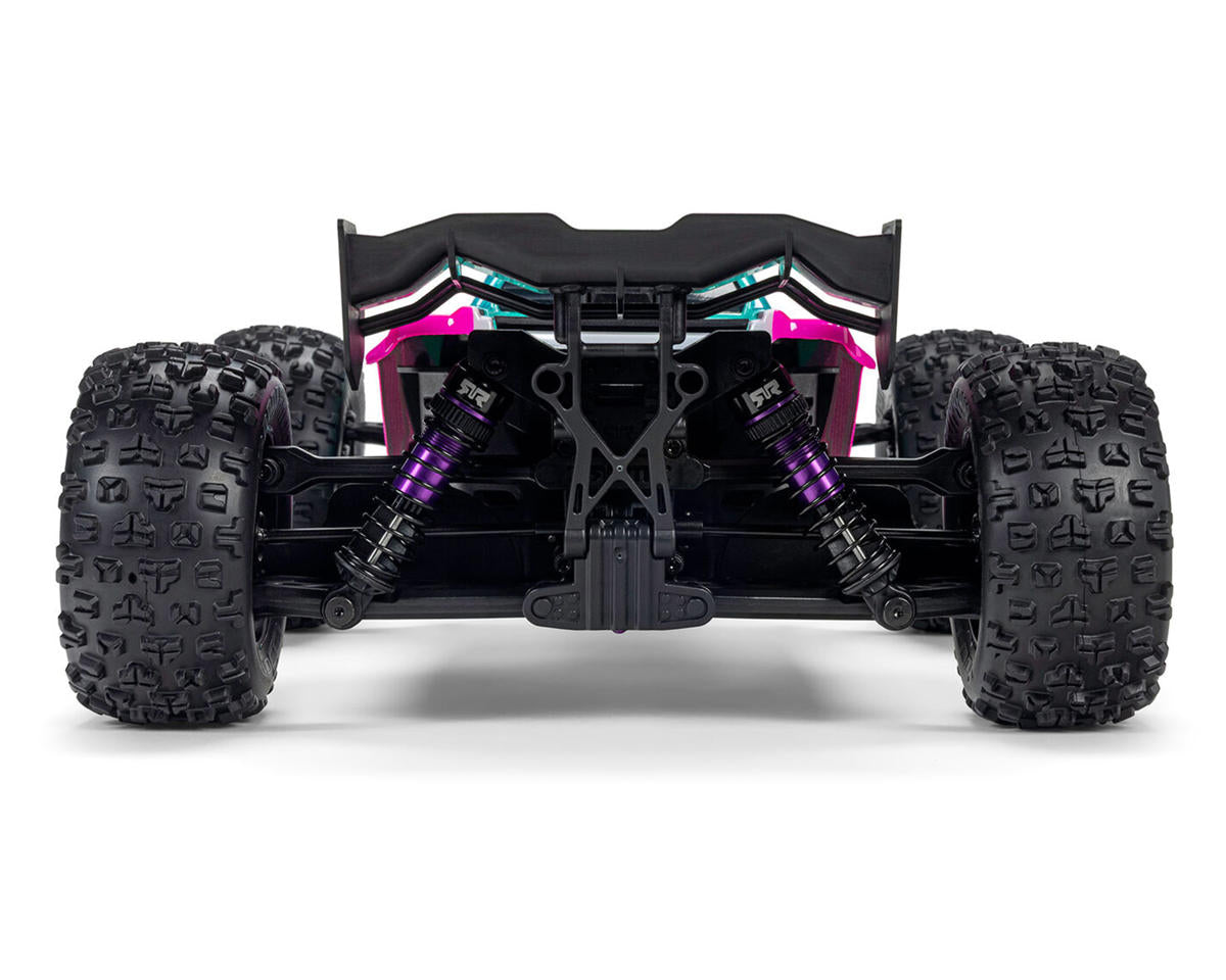 ARRMA Mini Kraton 3S BLX 4X4 1/16 RTR Brushless Monster Truck (Teal/Pink) με 3S LiPo & Charger