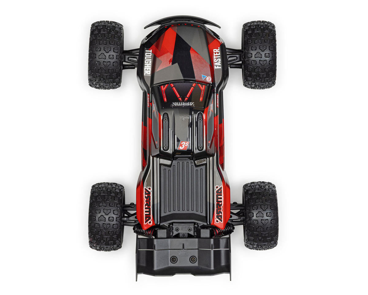 ARRMA Mini Kraton 3S BLX 4X4 1/16 RTR Brushless Monster Truck (Black/Red) με SLT2 2.4GHz