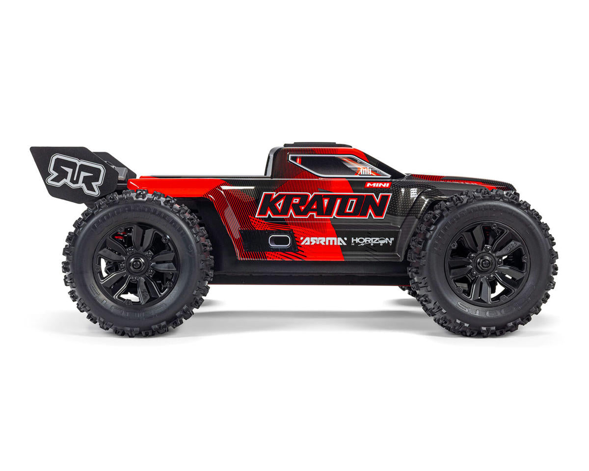 ARRMA Mini Kraton 3S BLX 4X4 1/16 RTR Brushless Monster Truck (Black/Red) με SLT2 2.4GHz