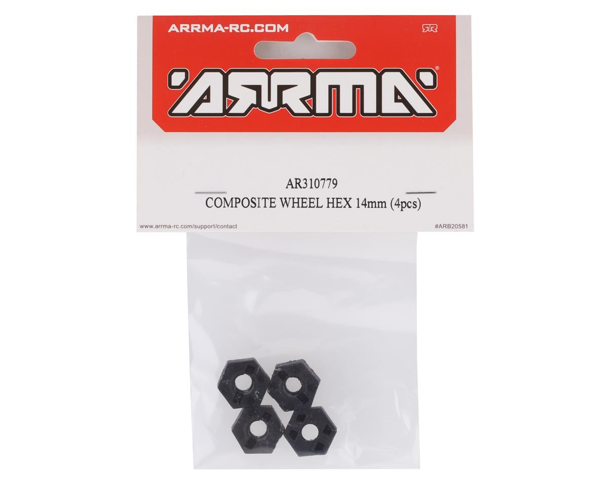 Arrma 4x4 14mm Composite Wheel Hex Set (4pcs)