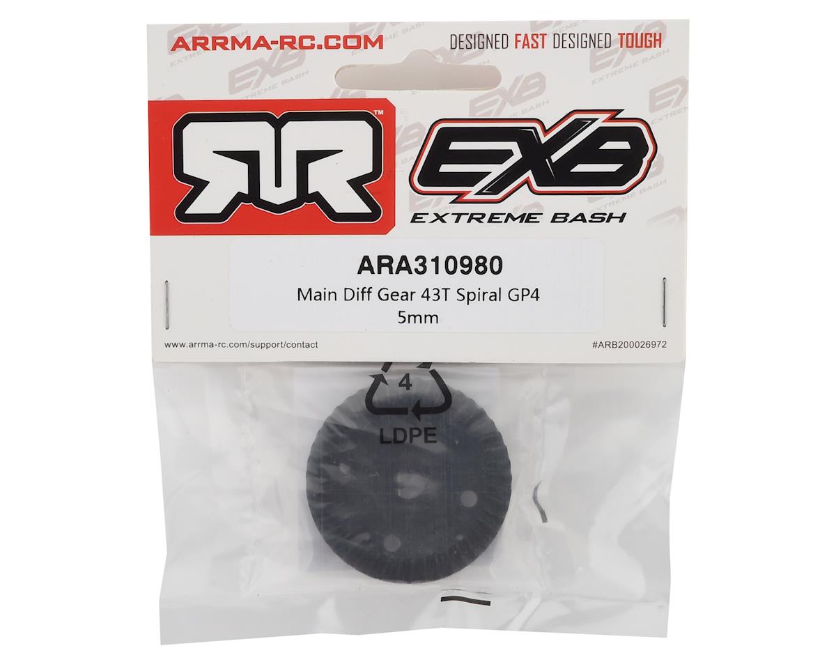 ARRMA Kraton EXB Spiral Cut Main Differential Gear 43T GP4 Main Input Gear