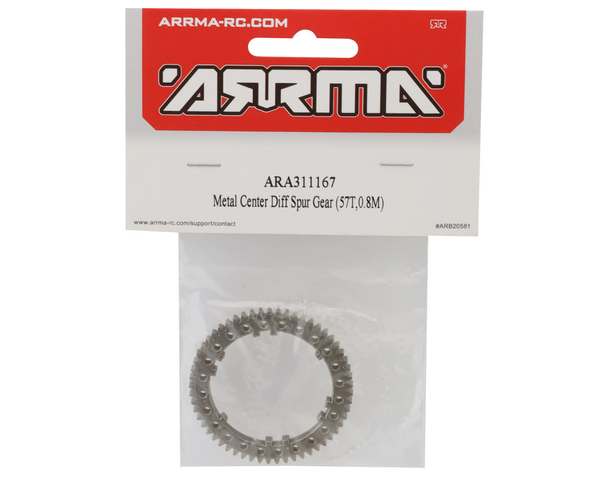 ARRMA Kraton / Outcast 4S BLX Metal Center Differential Spur Gear 57T