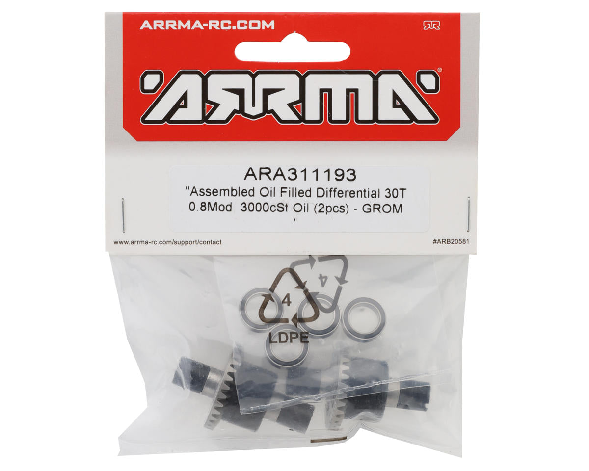 Arrma Grom Assembled Oil Filled Differential (30T) ( Αντικαταστάθηκε από το ARA-3067 )